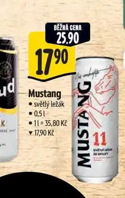 Albert Mustang světlý ležák 0,51 nabídka