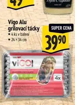 Albert Vigo Alu grilovací tácky 4 ks v balení 24 x 34 cm nabídka