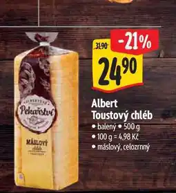 Albert Albert Toustový chléb balený nabídka