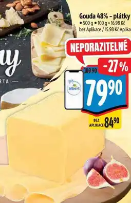 Albert Gouda 48% - plátky nabídka