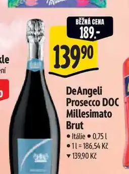 Albert DeAngeli Prosecco DOC Millesimato Brut nabídka