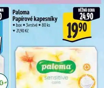 Albert Paloma Papírové kapesníky box 3vrstvé 80 ks nabídka