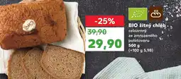 Kaufland BIO žitný chléb celozrnný nabídka