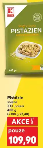Kaufland Pistácie solené XXL balení nabídka