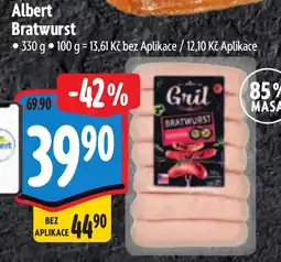Albert Albert Bratwurst nabídka