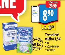 Albert Trvanlivé mléko 1,5% nabídka