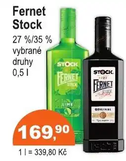 COOP DISKONT Fernet Stock 27 %/35% nabídka