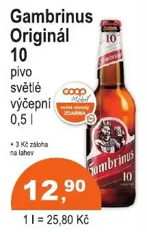 Gambrinus Originál 10 pivo