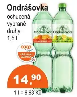 COOP DISKONT Ondrášovka ochucená nabídka