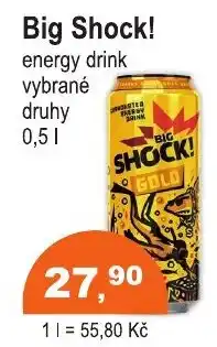 COOP DISKONT Big Shock! energy drink nabídka