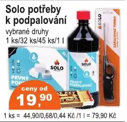 COOP DISKONT Solo potřeby k podpalování nabídka