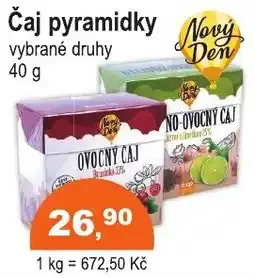COOP DISKONT Čaj pyramidky nabídka