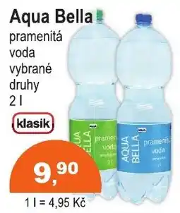 COOP DISKONT Aqua Bella pramenitá voda nabídka