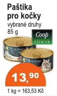 COOP DISKONT Paštika pro kočky nabídka