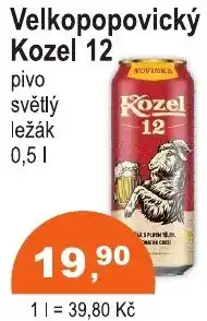 COOP DISKONT Velkopopovický Kozel 12 nabídka
