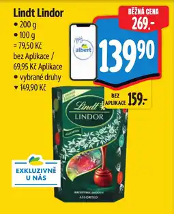 Albert Lindt Lindor nabídka