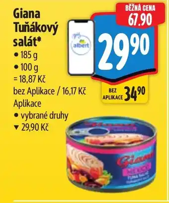 Albert Giana Tuňákový salát nabídka
