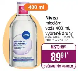 Teta Nivea micelární voda 400 ml nabídka