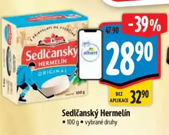 Albert Sedlčanský hermelín nabídka