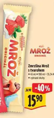 Albert ZMRZLINA MROŽ s tvarohem nabídka