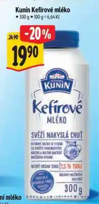 Albert Kunín Kefírové mléko nabídka