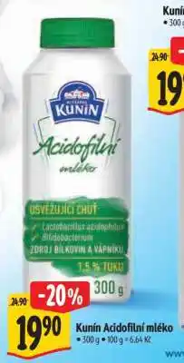 Albert Kunín Acidofilní mléko nabídka