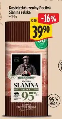 Albert Kostelecké uzeniny Poctivá slanina selská nabídka