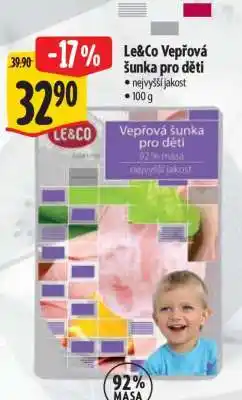 Albert Le & Co Vepřová šunka pro děti nabídka