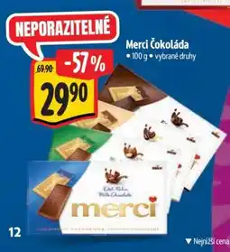Albert Merci Čokoláda nabídka