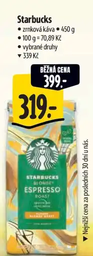 Albert Starbucks Zrnková káva nabídka