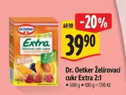 Albert Dr. Oetker Želírovací cukr extra 2 : 1 nabídka