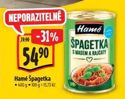 Albert Hamé Špagetka nabídka