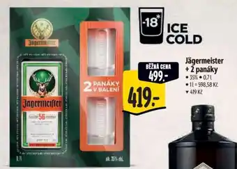 Albert Jägermeister + 2 panáky nabídka