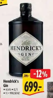 Albert Hendrick’s Gin nabídka