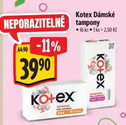 Albert Kotex Dámské tampony nabídka