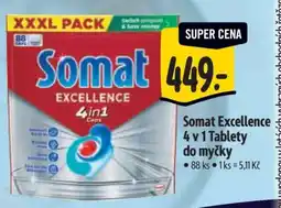 Albert Somat Excellence 4 v 1 Tablety do myčky nabídka