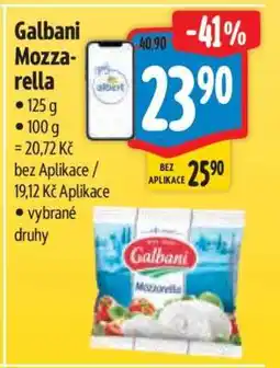 Albert Galbani mozzarella nabídka