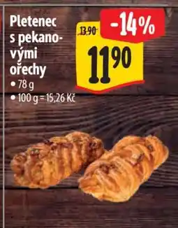 Albert Pletenec s pekanovými ořechy nabídka