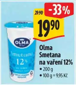 Albert Olma smetana na vaření 12% nabídka