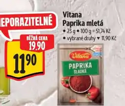 Albert Vitana Paprika mletá nabídka