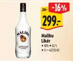Albert Malibu likér nabídka