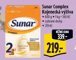 Albert Sunar Complex kojenecká výživa nabídka