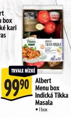 Albert Albert Menu box Indická Tikka Masala nabídka