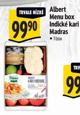 Albert Albert Menu box Indické Kari Madras nabídka