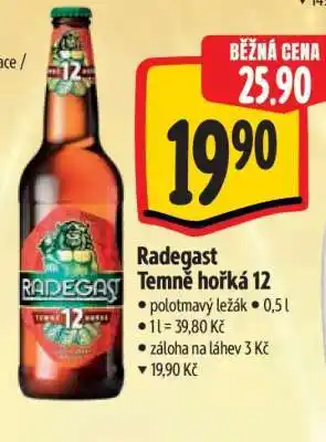 Albert Radegast Temně Hořká 12 nabídka