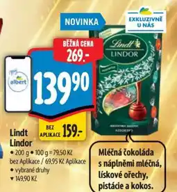 Albert Lindt Lindor nabídka