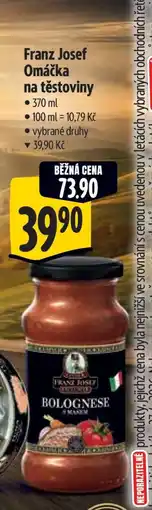 Albert Franz Josef Omáčka na těstoviny nabídka