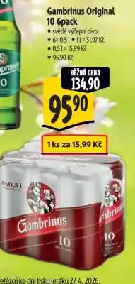Albert Gambrinus Originál 10 6pack nabídka