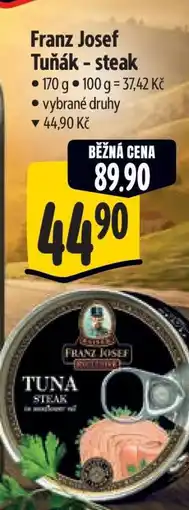 Albert Franz Josef Tuňák steak nabídka