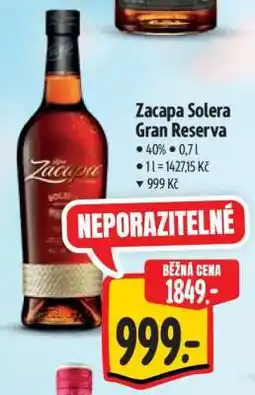 Albert Zacapa Solera Gran Reserva nabídka